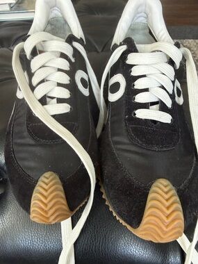 Loewe Sneakers with Light Brown Wavy Rubber Soles